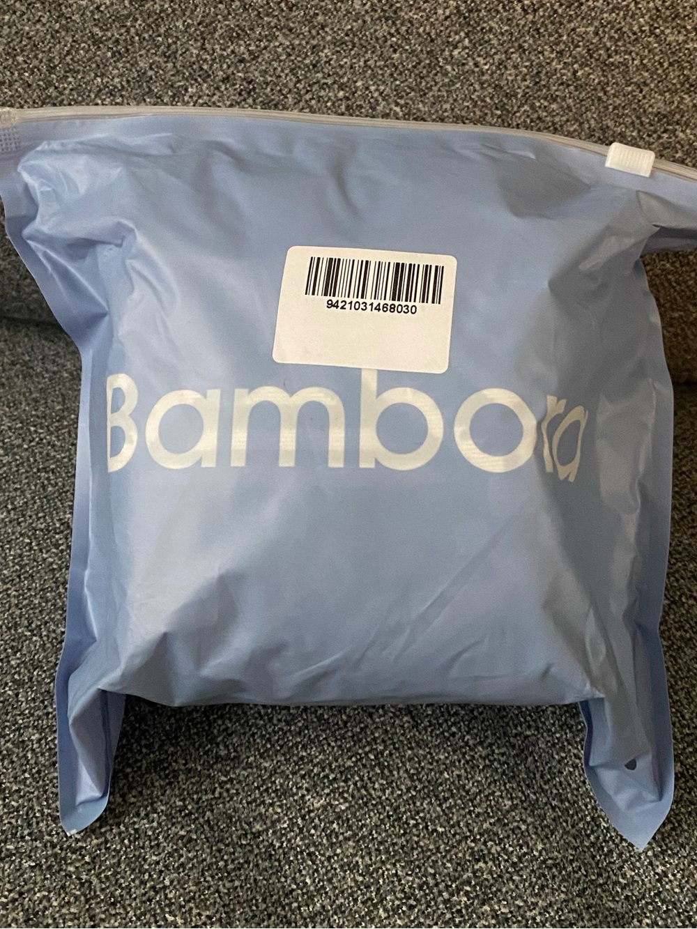 Bambora Blue and White Geometric Side Carrier - Picture 2 of 2